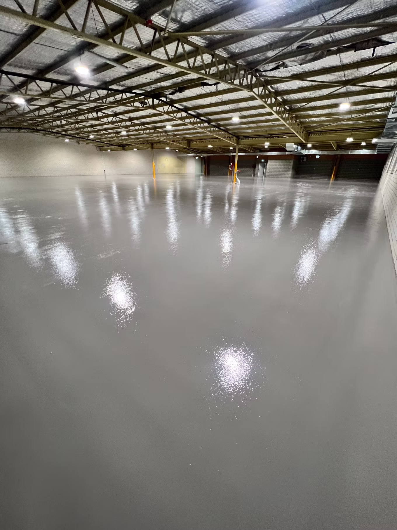 Industrial warehouse epoxy floor